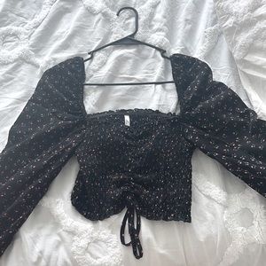 Floral shirt shrinks